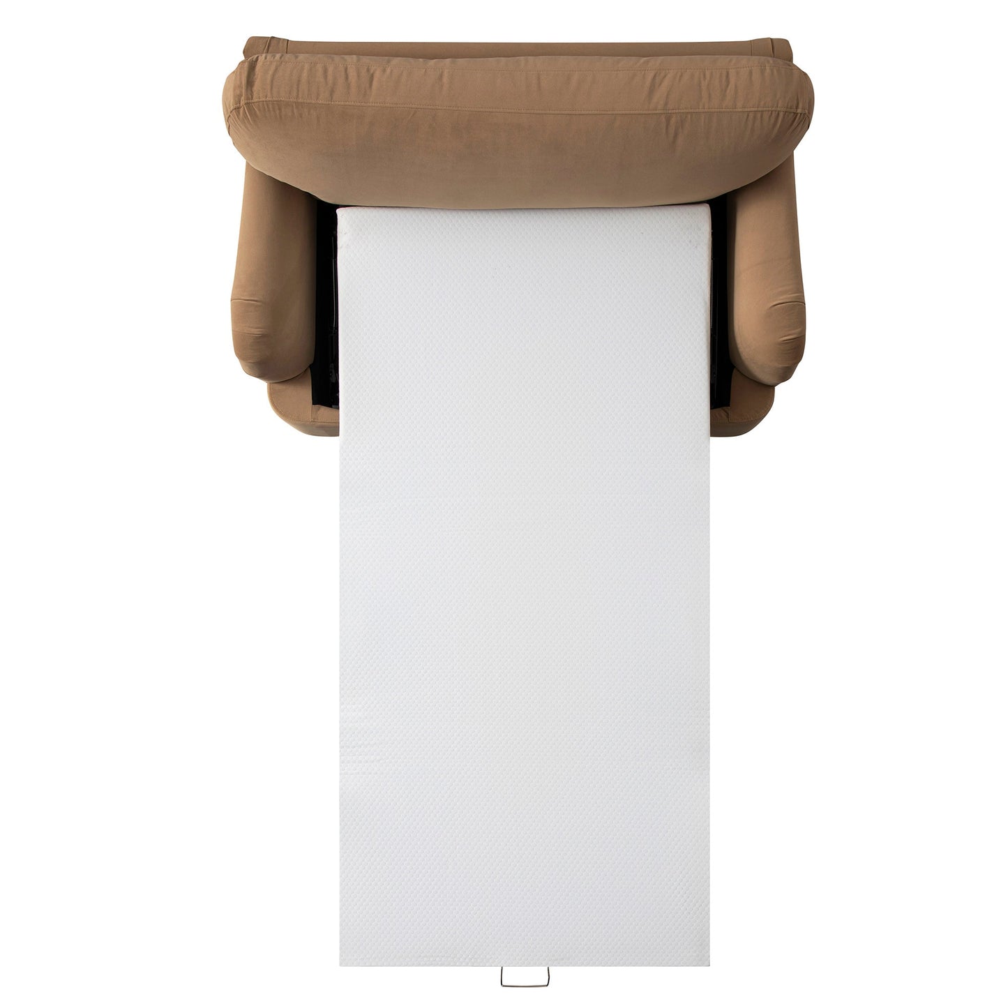 Daphnis Camel Velvet Sofa Bed, Loveseat