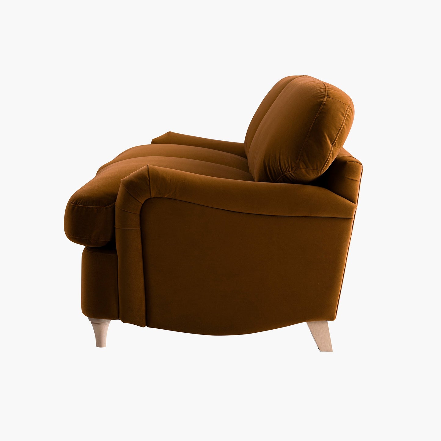 Daphnis Cinnamon Velvet Sofa Bed, Large 3-Seater