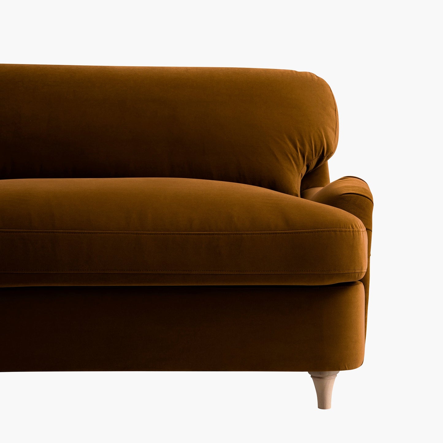 Daphnis Cinnamon Velvet Sofa Bed, Loveseat
