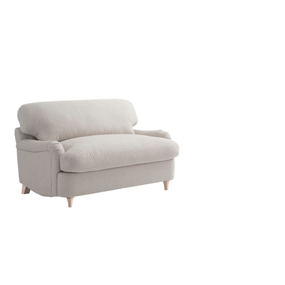 Daphnis Oatmeal Fabric Sofa Bed, Loveseat