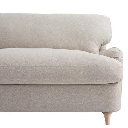 Daphnis Oatmeal Fabric Sofa Bed, Loveseat