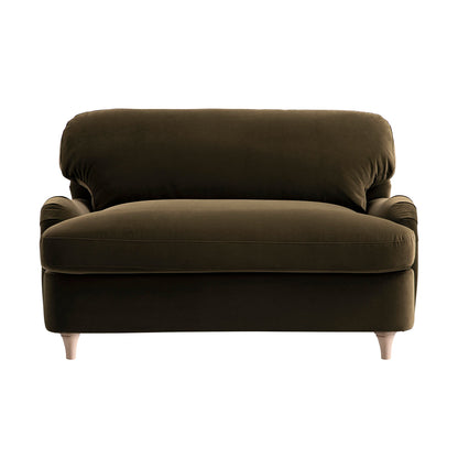 Daphnis Seaweed Velvet Sofa Bed, Loveseat