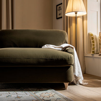 Daphnis Seaweed Velvet Sofa Bed, Loveseat