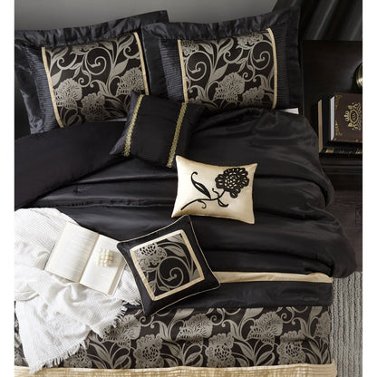 Nanshing Brie 9 Piece Floral Jacquard Comforter Set