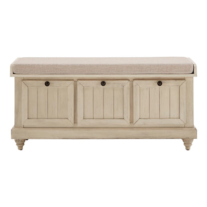 Granger Storage Bench with Linen Seat Cushion by iNSPIRE Q Classic
