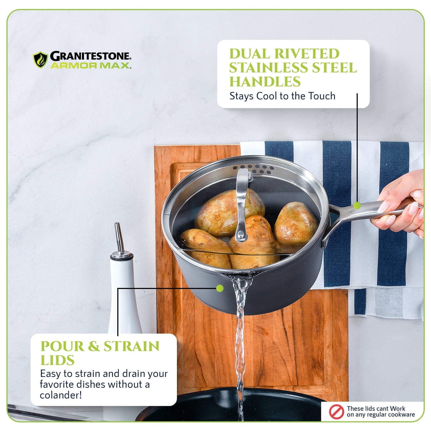 Granitestone Armor Max 14 Piece Hard Anodized Cookware Set