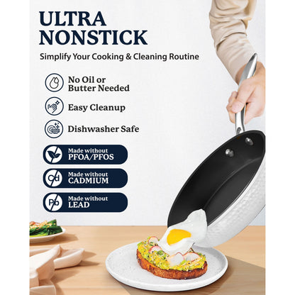 Granitestone Charleston Hammered 15 Piece Nonstick Cookware Set