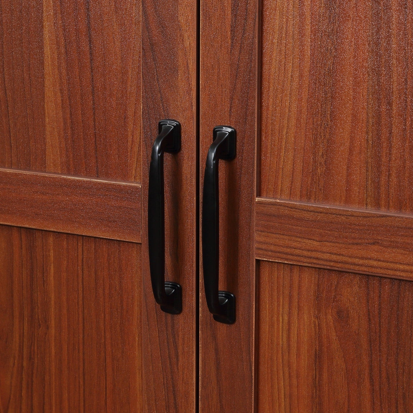 HOMCOM 63 2-Door Kitchen Pantry, Freestanding Storage Cabinet with 5-tier Shelving and 2 Adjustable Shelves for Dining Room