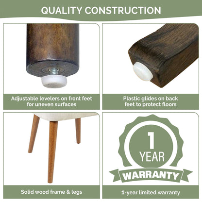 INK IVY Nola Upholstered Dining Side Chairs with Cutout Back design (Set of 2)