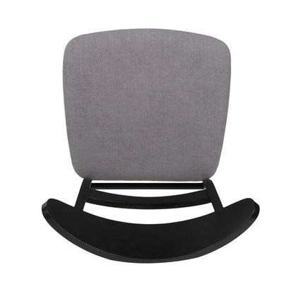 Abrielle Mid-Century Modern Upholstered Rubberwood Dining Chair (Set of 2) by Christopher Knight Home