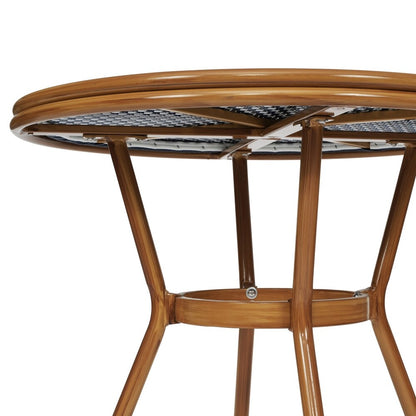 Indoor/Outdoor Commercial Bistro Set with Table and Four Chairs