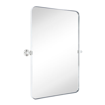 TEHOME Jonathan Rectangle Pivot Tilt Metal Wall Mirror