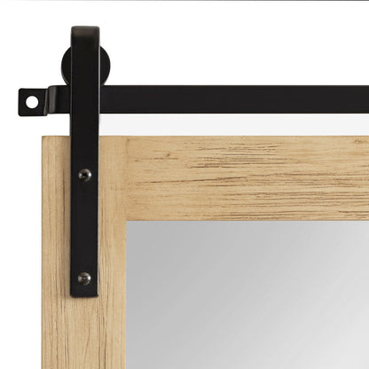 Kate and Laurel Cates Rustic Rectangular Wall Mirror