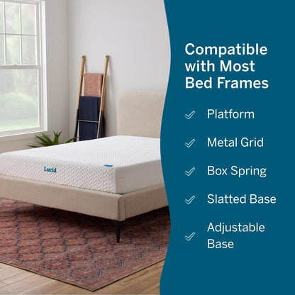 Lucid 10-inch Luxury Gel Memory Foam Mattress