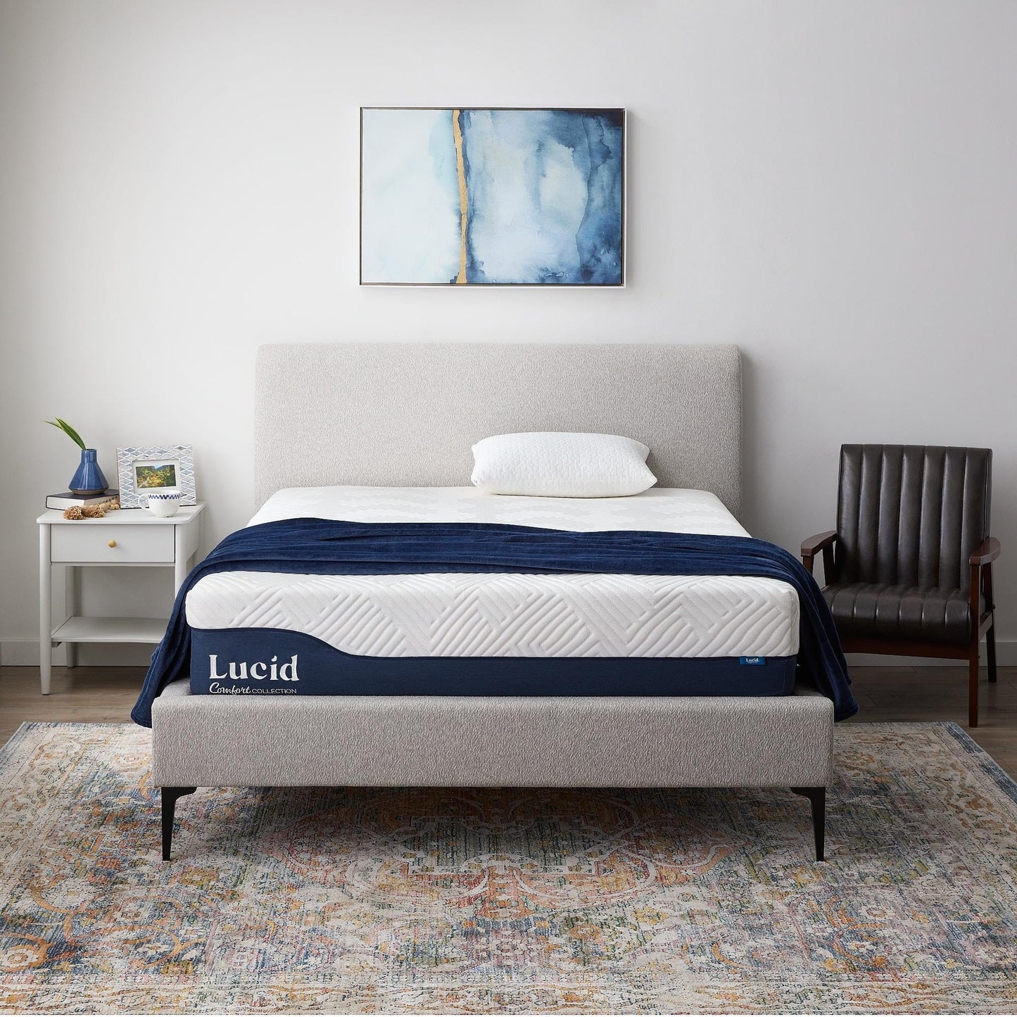 Lucid 12-inch Gel and Aloe Vera Hybrid Mattress