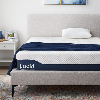 Lucid 12-inch Gel and Aloe Vera Hybrid Mattress