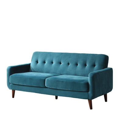 Clarence Sofa Range in Teal Blue Velvet