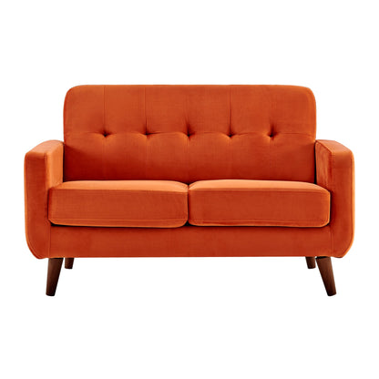 Clarence Sofa Range in Burnt Orange Velvet