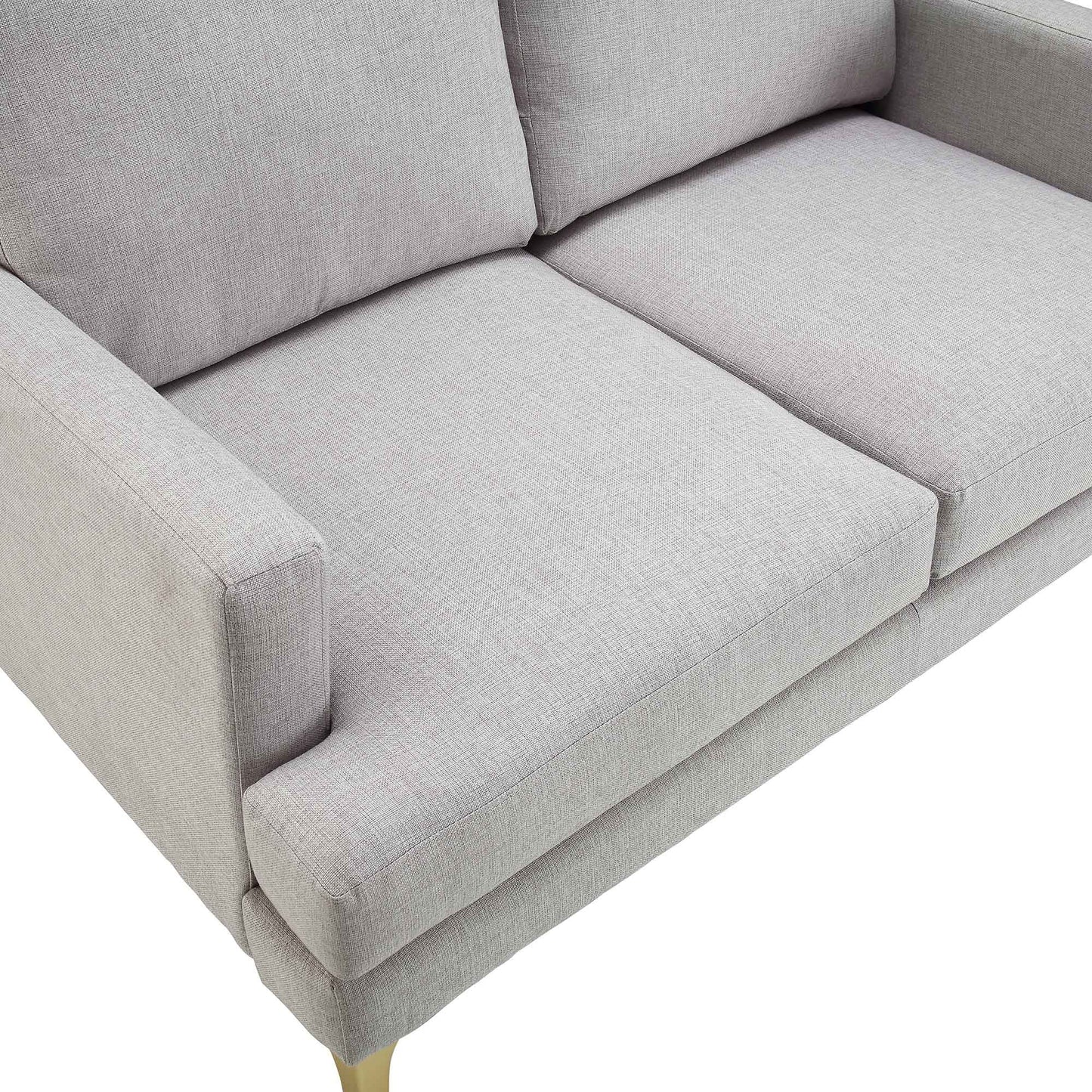 Haven Grey Fabric 2-Seater Sofa