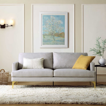 Haven Grey Fabric 3-Seater Sofa