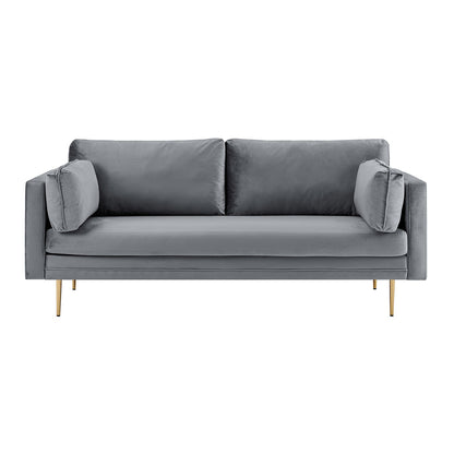 Pelham Grey Velvet Fabric Sofa