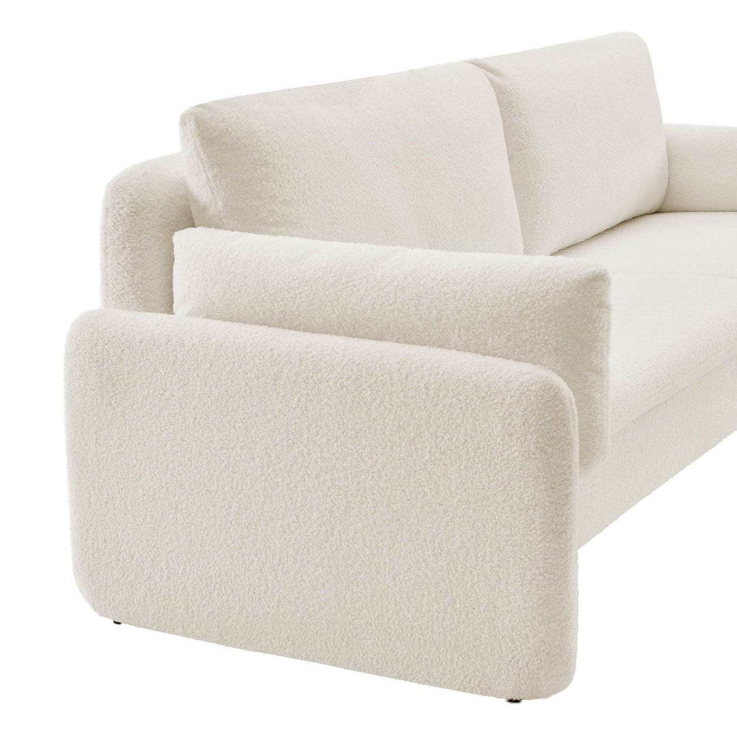 Clapham 3-Seater Ecru Boucle Sofa