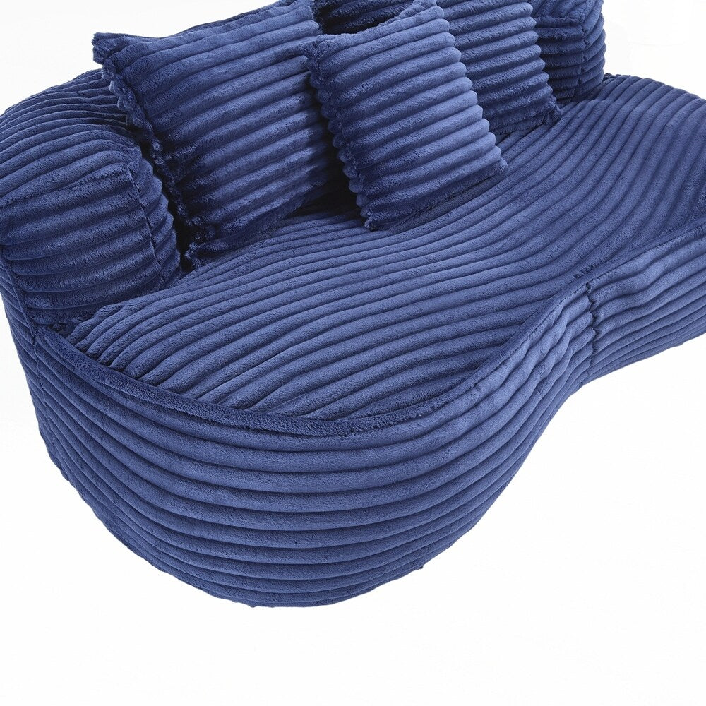 Lazy Sofa Durable Comfort Lounger High Back Bean Bag Chair Couch for Adults and Kids - 2 Seat