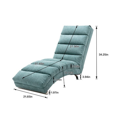 Linen Massage recliner Interior with remote control, ergonomic electric massage recliner, 5 modes