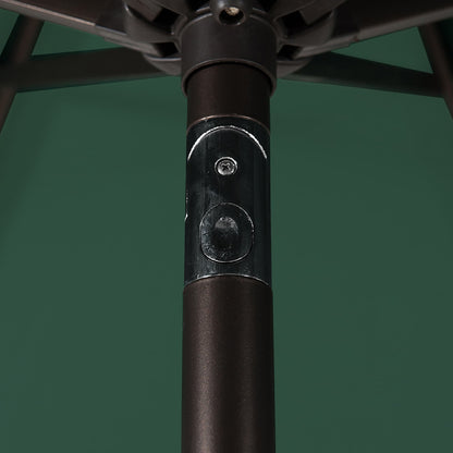 Lopes 9-foot Patio Umbrella with Bronze Finish Base Weight Stand Included