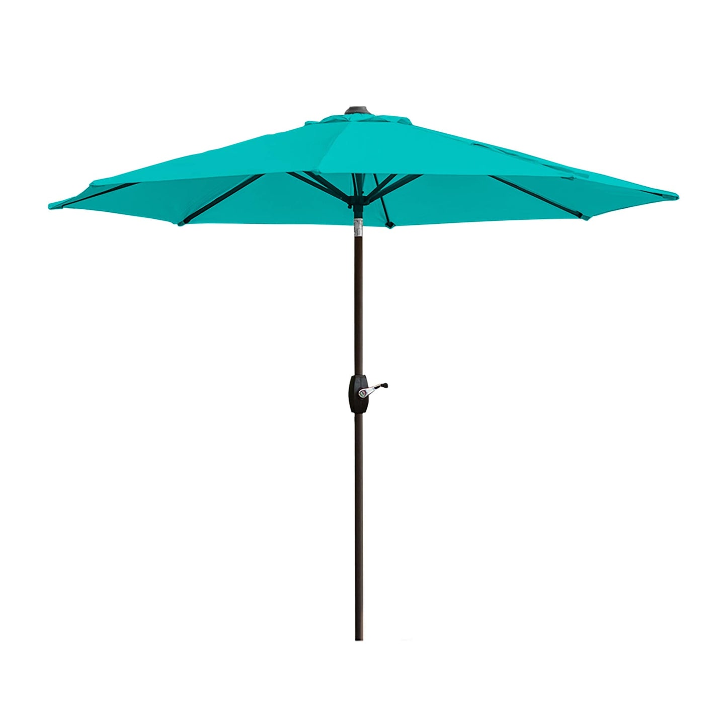 Lopes 9-foot Patio Umbrella with Bronze Finish Base Weight Stand Included
