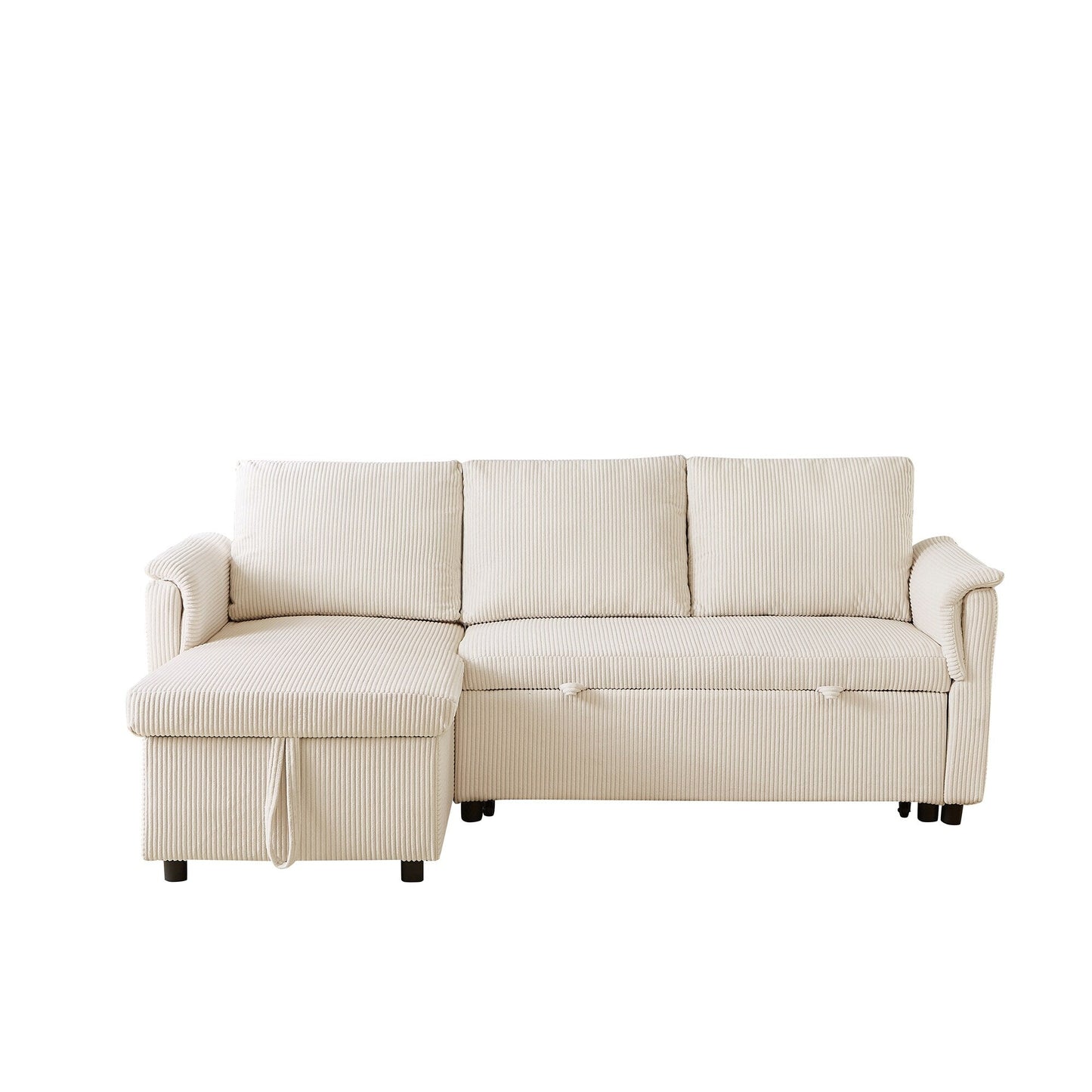 Loveseat Sofa with Chaise Lounge L-Shaped Modular Convertible Sofa with Storage Chaise