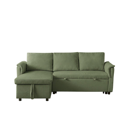Loveseat Sofa with Chaise Lounge L-Shaped Modular Convertible Sofa with Storage Chaise
