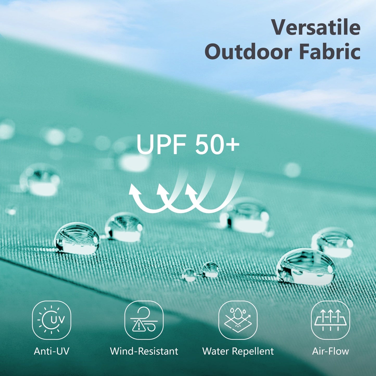 MAISON ARTS 15ft Double-Sided Patio Extra Large Twin Umbrella with Base Included