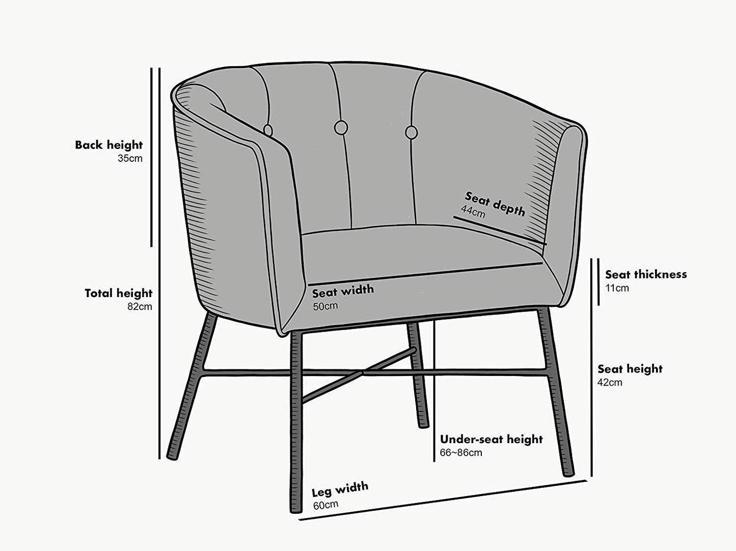 Aurelie Tub Chair in Emerald Green Velvet