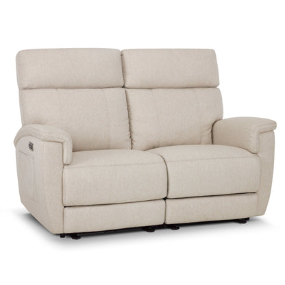 MCombo 60.2 Power Loveseat Recliner Sofa with Massage and Dual Heating, Adjustable Headrest, USB & Type C Port, Fabric