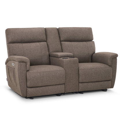 MCombo 60.2 Power Loveseat Recliner Sofa with Massage and Dual Heating, Adjustable Headrest, USB & Type C Port, Fabric