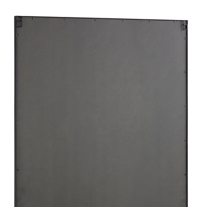 Herbert Full Length Metal Frame Window Mirror 180 x 120 cm, Black