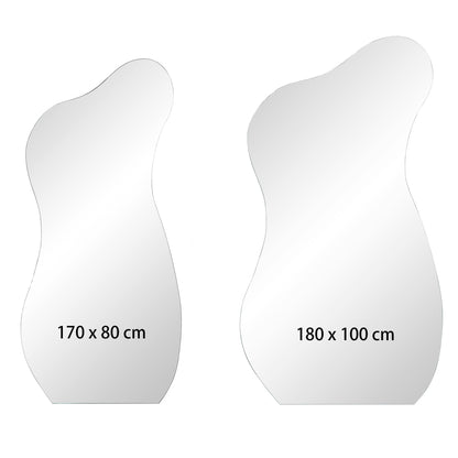 Bala Irregular Shaped Frameless Extra Large Full Length Pond Mirror 180 x 100 cm