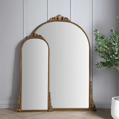 Mirabel Full Length Mirror 186 x 144 cm, Antique Gold Effect