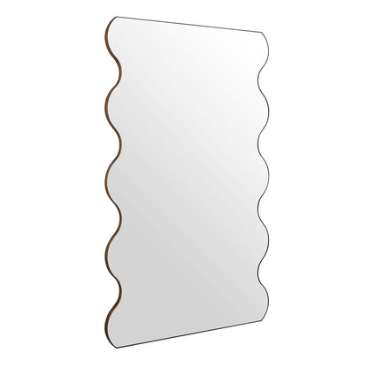 Luisa Wavy Curved Full length Mirror 180 x 110 cm, Gold