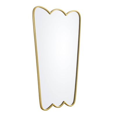 Berkeley Scalloped Edge Wall Mirror, Gold Effect