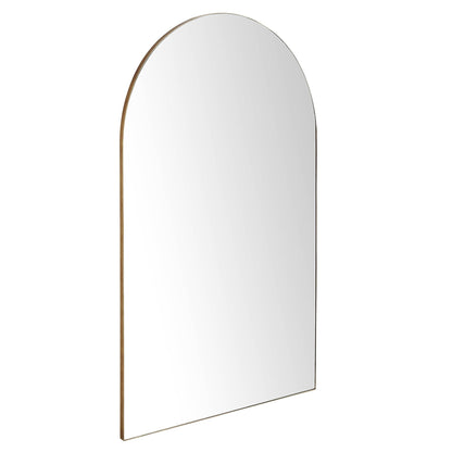 Eden Arched Full Length Metal Frame Mirror 180 x 110 cm, Antique Gold Effect