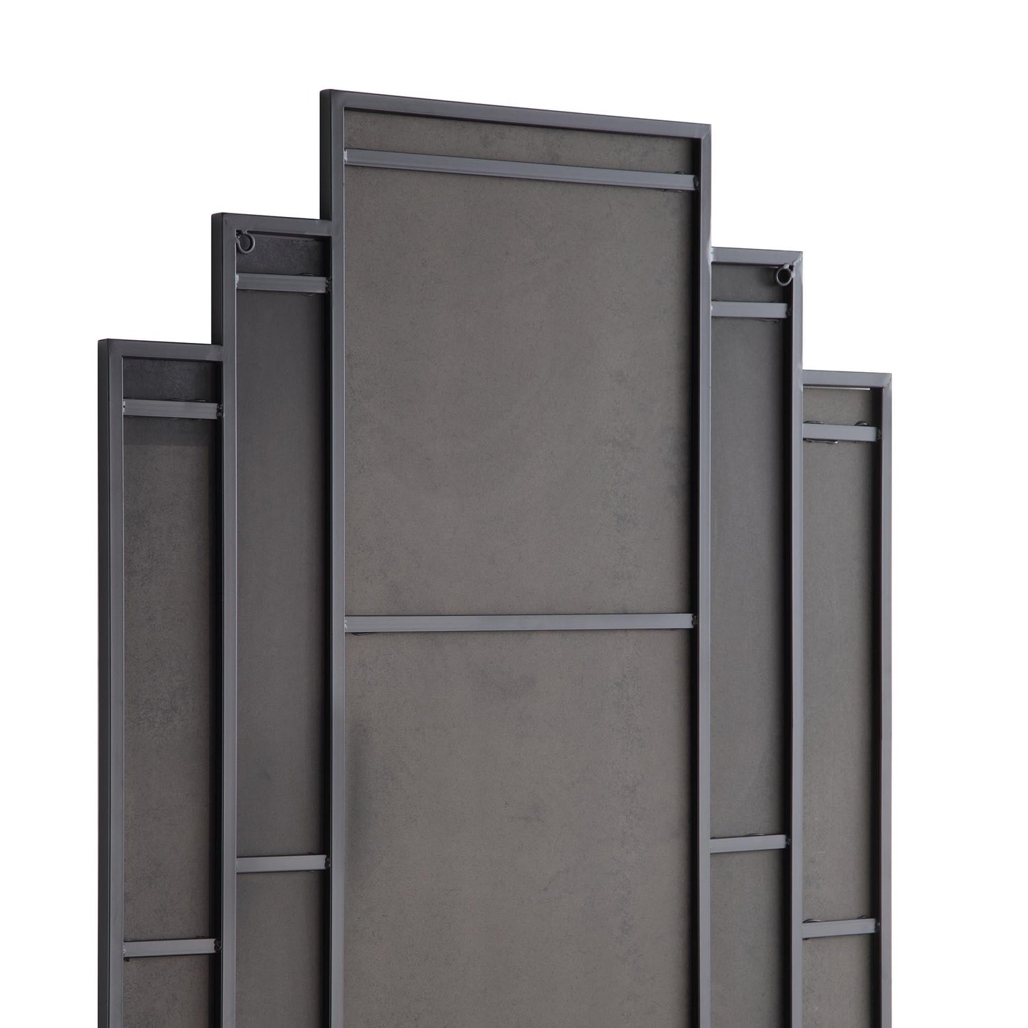 Sonia Black Metal Frame Art Deco Full Length Floor Mirror 179 x 90 cm