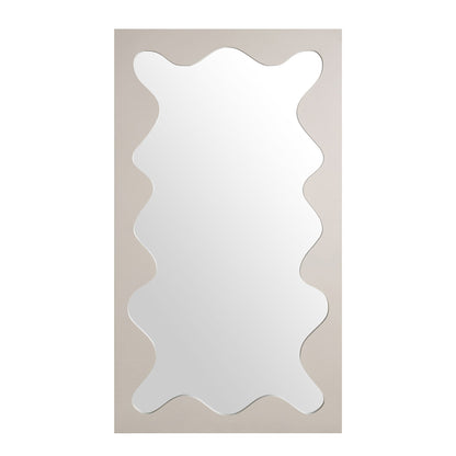 Destin Wave Mirror 180 x 100 cm, Taupe Gloss