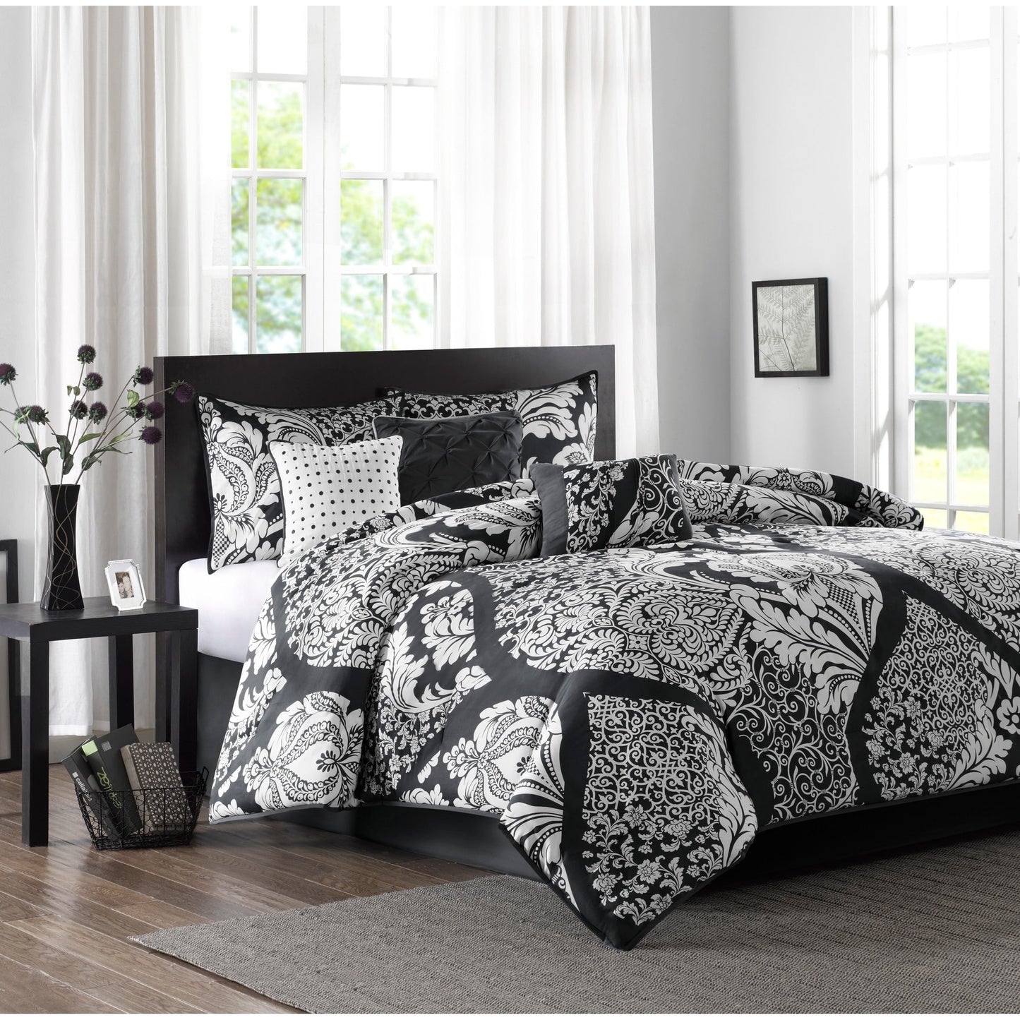 Madison Park Marcella 7 Piece Cotton Printed Comforter Set