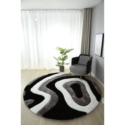 Mateos Shag Abstract Designed Area Rug