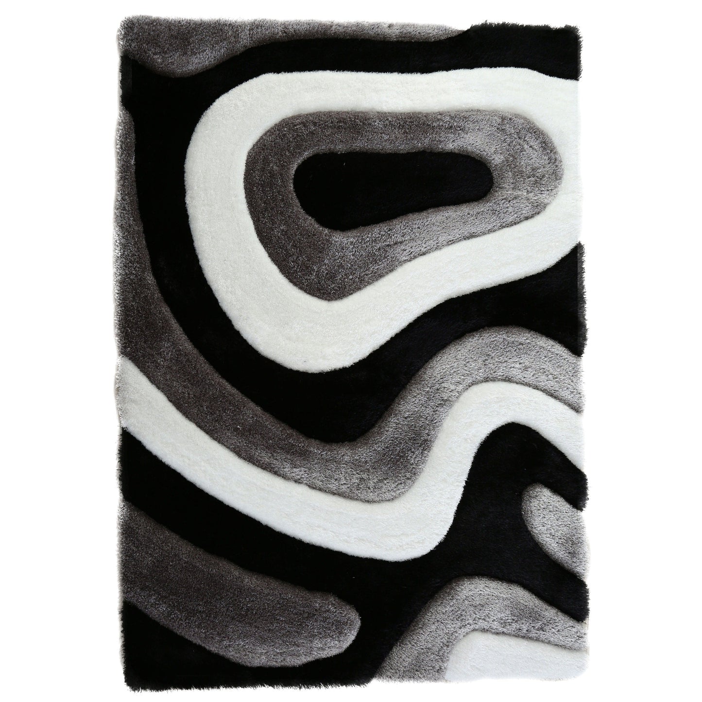 Mateos Shag Abstract Designed Area Rug