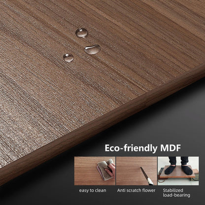 Mid-Century Modern TV Stand with 4 Doors Storage Cabinets, Fits TVs Up to 100 Inches, Living Room Entertainment Center