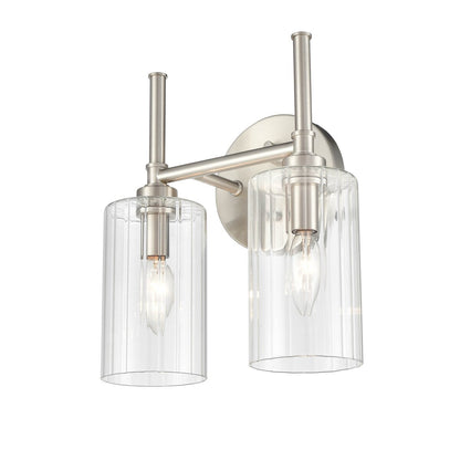 Millennium Lighting Chastine Bathroom Vanity Light Fixture with Clear Beveled Glass Shades