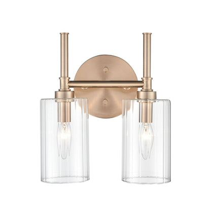 Millennium Lighting Chastine Bathroom Vanity Light Fixture with Clear Beveled Glass Shades